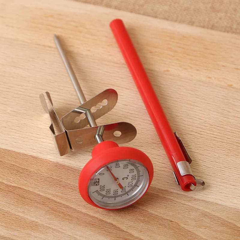 

Kitchen BBQ Baking Pen Temperature Tools Coffee Milk Probe Thermometer Food Cooking Meat Clip Not Digital Gauge Stainless Steel