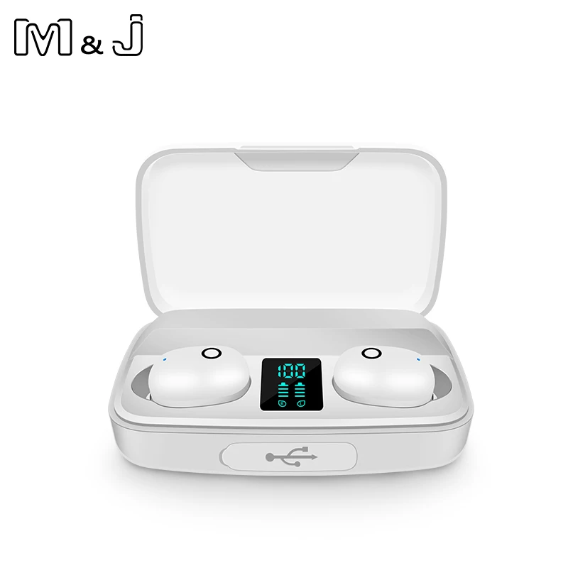 Наушники-вкладыши TWS Bluetooth наушники V5.0 сенсорный Беспроводной 9D стерео