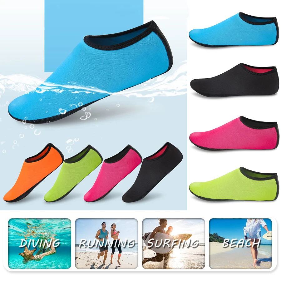 

Breathable Beach Upstream Water Sport Anti-skid Socks Underwater Swimming Fins Snorkeling Diving Surfing Non-slip Shoes D40