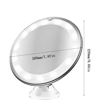 

10x Makeup Mirror with LED Lights Cosmetic Magnification Mirrors with Gooseneck 875C