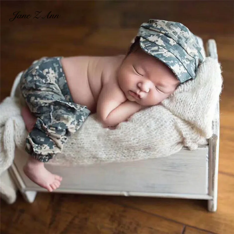 Jane Z Ann ropa de fotografía para recién nacidos, uniforme militar del  ejército, accesorios de estudio de bebé, sombrero y pantalones|Sombreros y  gorras| - AliExpress
