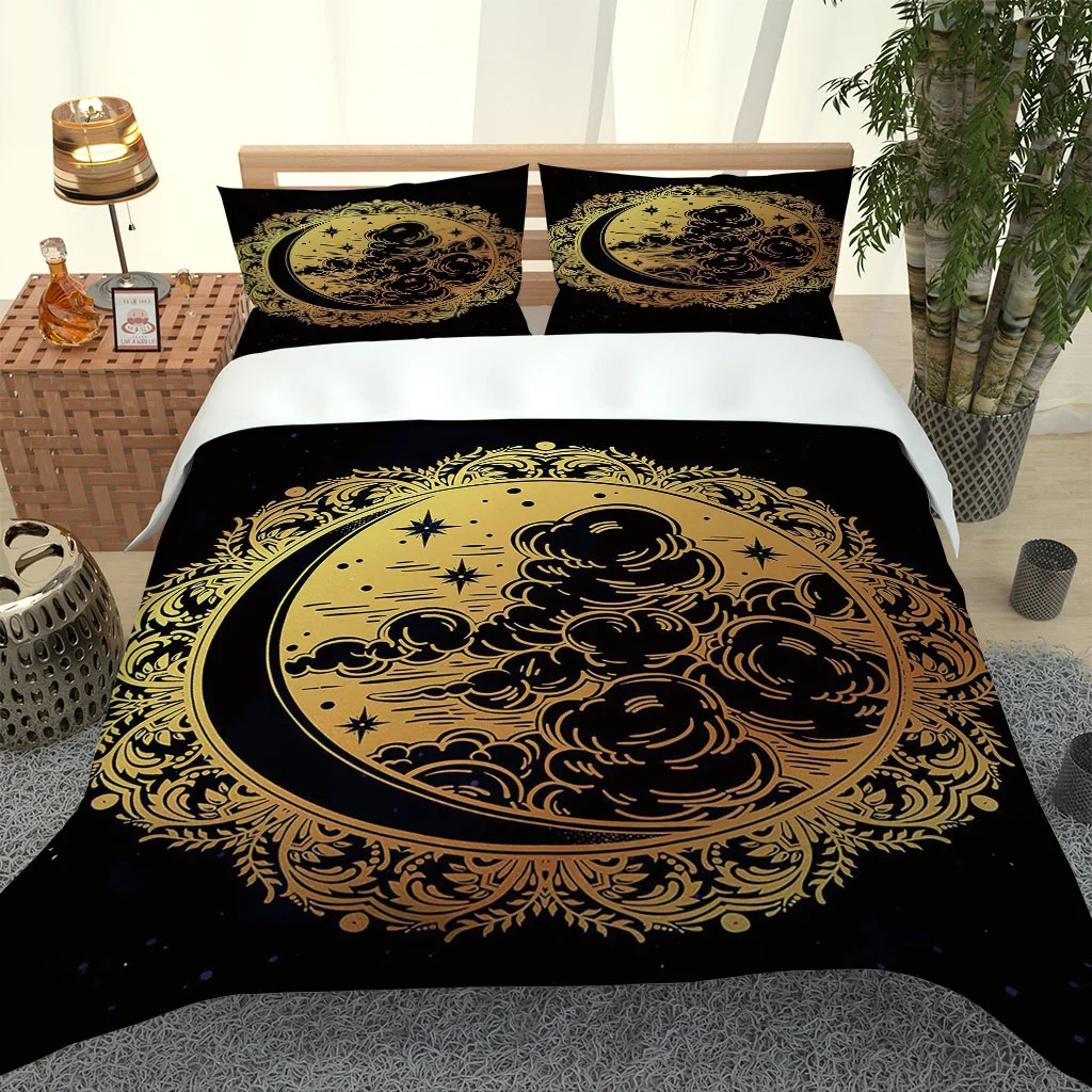 

2020 Hot Style Bedding Set 3d Digital Bohemian Pattern 2/3pcs Duvet Cover Set Single Twin Double Full Queen King Bedding
