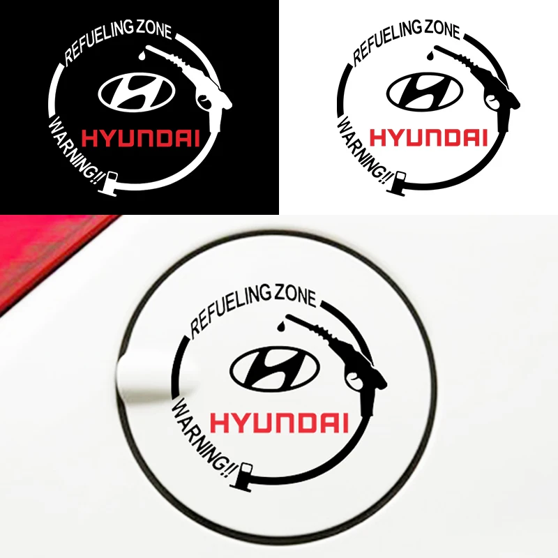 

1PCS Car Fuel Tank Cap Sticker Auto Decal for Hyundais Santa Fe Sonata Solaris Azera Creta I30 Ix25 Tucson IX35 cars Accessories