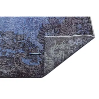 

Handmade Blue Vintage Overdyed Turkish Area Rug 170x272 Cm-5'7''X8'11''