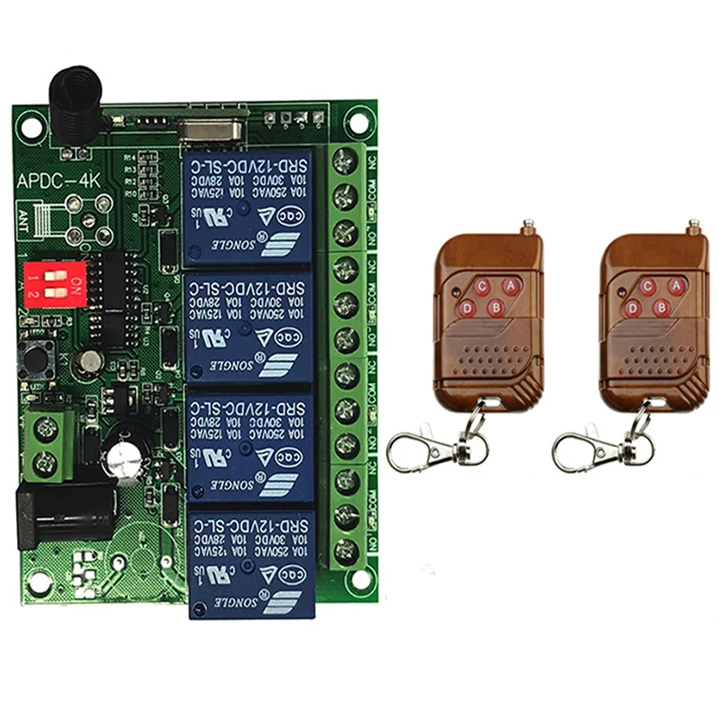 DC 12V 24V 4CH 4 CH Беспроводной РЧ пульт дистанционного управления Управление