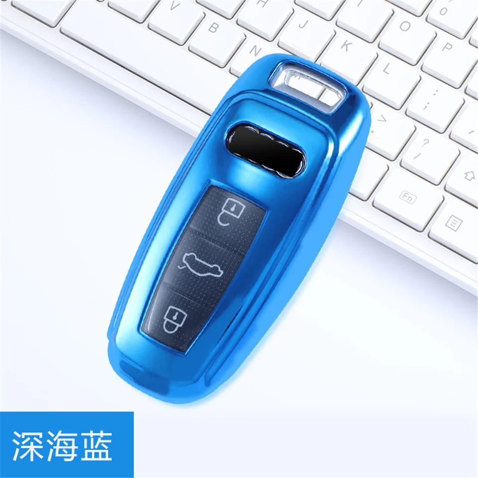 Cover per chiave/telecomando per Audi A1 A3 A4 A5 A6 A7 A8 Quattro Q3 Q5 Q7 2015 2009 2010 2011 2012 2013 2014 13 Cover per chiave/telecomando per Audi A1 A3 A4 A5 A6 A7 A8 Quattro Q3 Q5 Q7 2015 2009 2010 2011 2012 2013 2014 - H6d08a4adc05b417787582fb902d76edbH