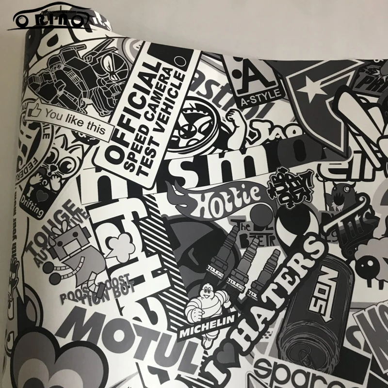 JDM Cartoon Sticker Bomb Viny Film Wrap-3