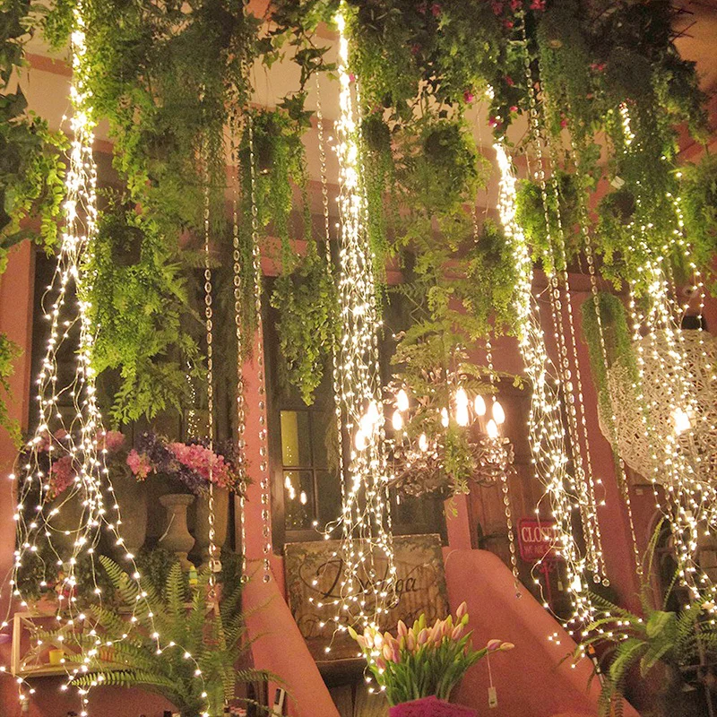 

WENHSIN 200 LED Solar Lights String Starry Tree Branches Copper Wire Lights Star Lights Decorative Waterproof Hanging Lights
