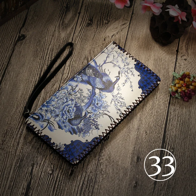 Style 33 Клатч, женский кожаный бумажник для телефона, Женский кошелек, держатель для карт, кошельки, женские длинные кошельки, Женская милая сумка для денег - Цвет: Style 33