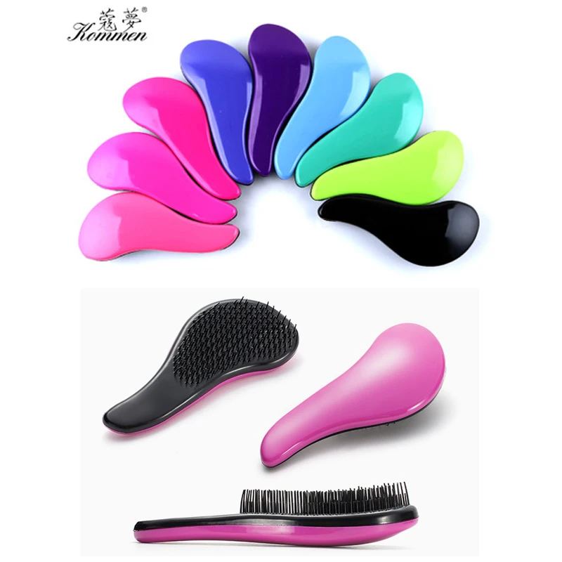 Brosse Cheveux 9 цветов TT щетки для волос профессиональный пластиковый Антистатический гребень для волос салонный инструмент для укладки волос
