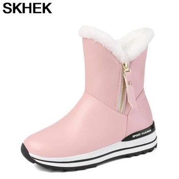 

SKHEK 2020 Children's Snow Boots New Style Autumn Keep Warm Boots Women Casual Winter Shoes Waterproof Anti-Slip