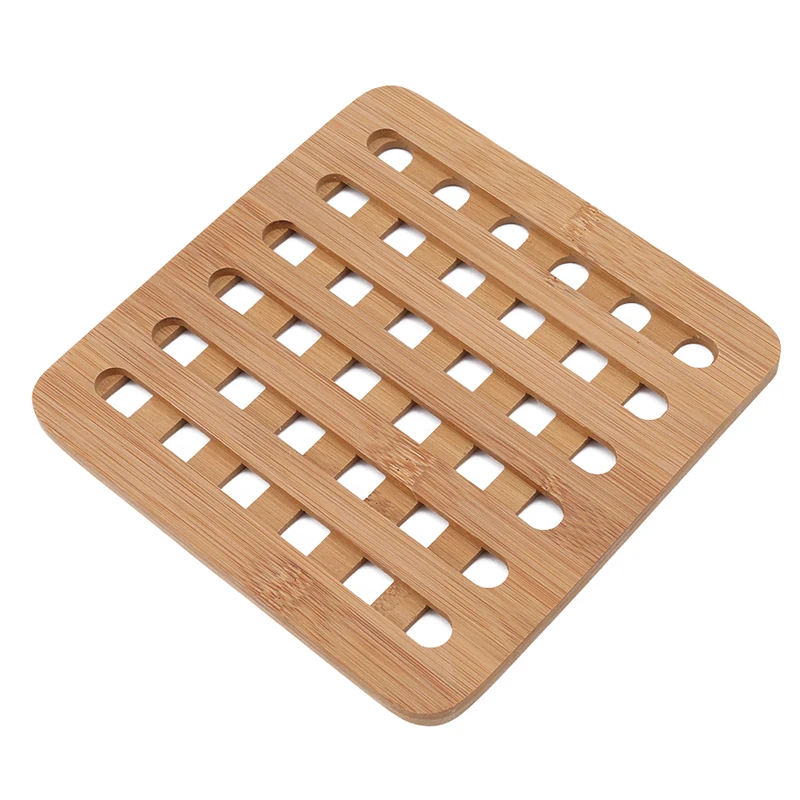 Bamboo Pot Rack Coaster Insulation Bowl Pad Steam rack Kitchen Accessories Heat Resistant Mats Pad Removable Pot Holder
