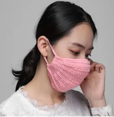 Pure wool line personality warm and windproof mask nose cold prevention sleep nose allergy protection men and women breathable