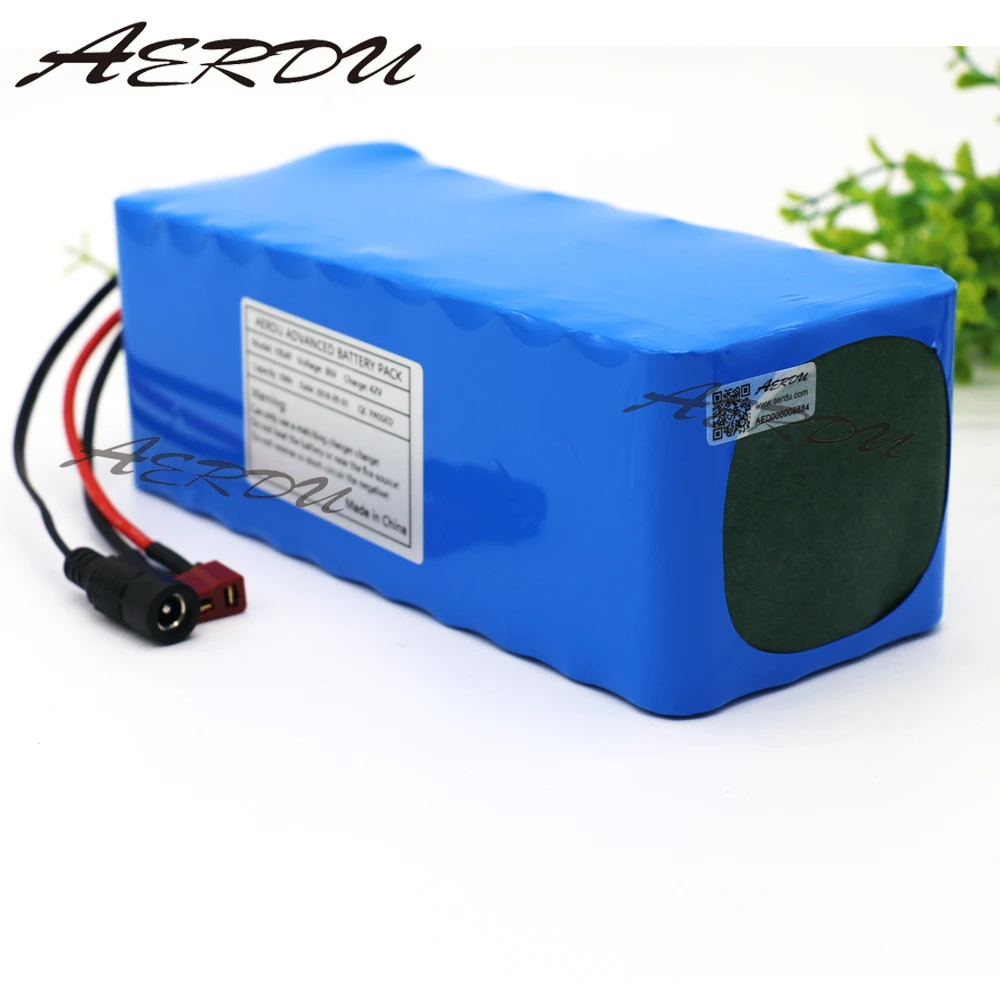 AERDU 36V 10S4P 10Ah 600W High power&capacity 42V18650 lithium battery pack ebike electric car bicycle motor scooter 20A BMS
