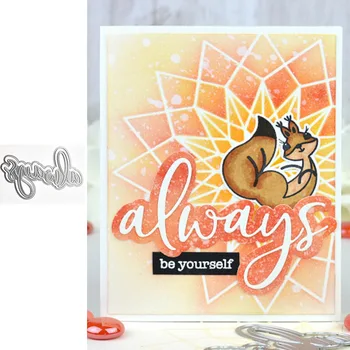 

Word Always Metal Cutting Dies for Scrapbooking and Card Making Paper Craft 2019 New die cuts