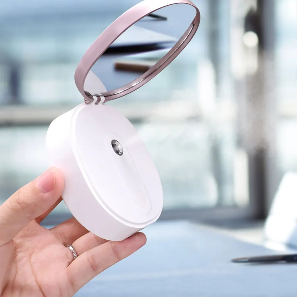 Mirror Humidifier USB Rechargable Portable Water Meter Charging Mini Steamed Face Humidifier Portable Size 5