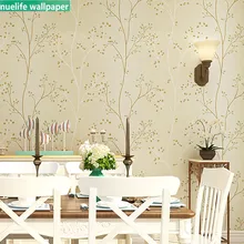 Американский кантри ретро 3d нетканые обои idyllic twig листья гостиная магазин детская комната спальня ТВ фон настенная бумага