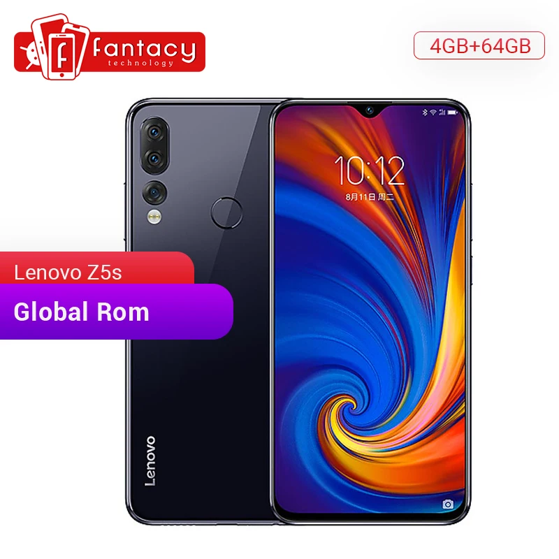 

Global Rom Lenovo Z5s 6GB 64GB Snapdragon 710 AIE Octa Core Mobile Phone 6.3" 1080P Display Rear QC 3.0 16MP Triple Cameras