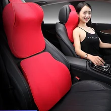 Подголовник автомобиля, Поясничный Валик, спинка сиденья, Поясничный Валик, автомобильная память хлопок спинки, автомобильный поясной валик, большой подголовник костюм
