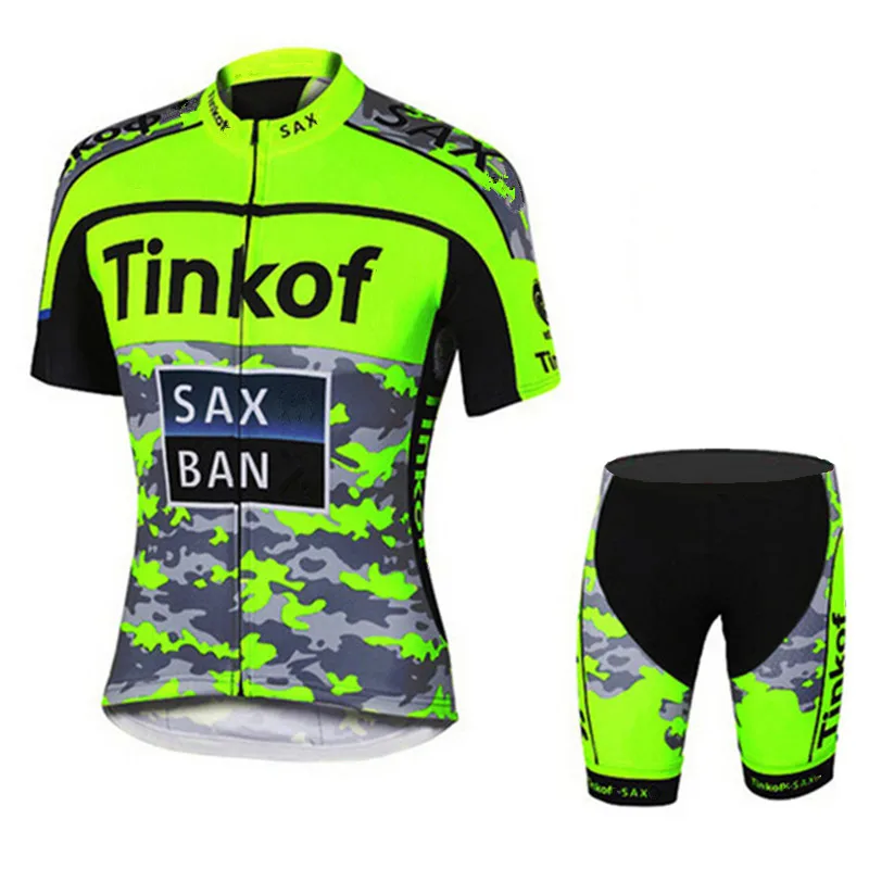 Tinkoff Велоспорт Джерси мужская стильная, с короткими рукавами Спортивная одежда для велоспорта открытый mtb ropa ciclismo велосипед - Цвет: Cycling set
