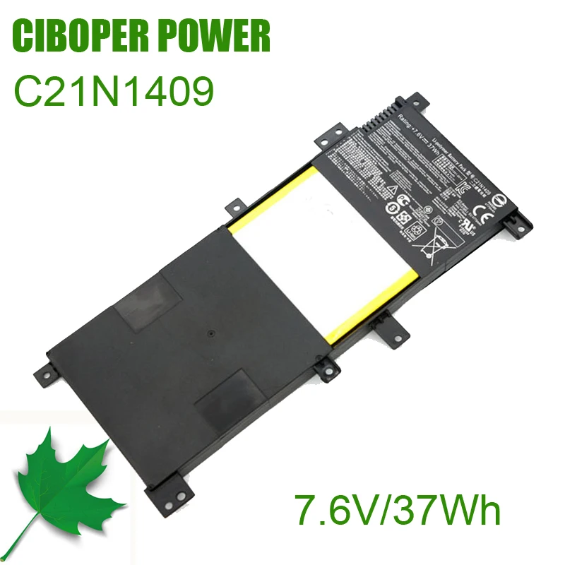 CP Laptop Battery C21N1409 0B200-01130000 7.6V 37Wh For F450LD4210 F455L F455LD X455LB X455LF C21N1409 PP21AT149Q-1