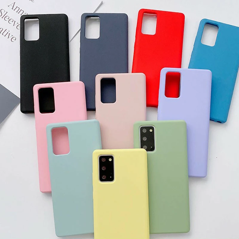 Однотонный чехол для samsung galaxy A51 A71 A70 A50 A40 A41 A50S M01 M11 M21 M31 карамельный мягкий Note 8 9 10