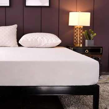 

Solid Color Waterproof Bed Cover Kids Anti-urine Anti-Slip Mattress Cover Protector Pad Elastic Covers Twin Full Queen King Size