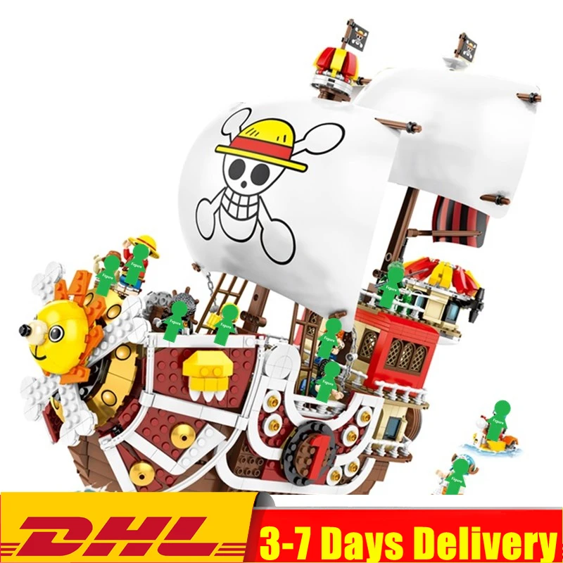 

ONE PIECE Monkey D. Luffy Thousand Sunny Pirate Ship Model Building Blocks Bricks Kids Girl Boys Toy Compatible Legoinglys 6298