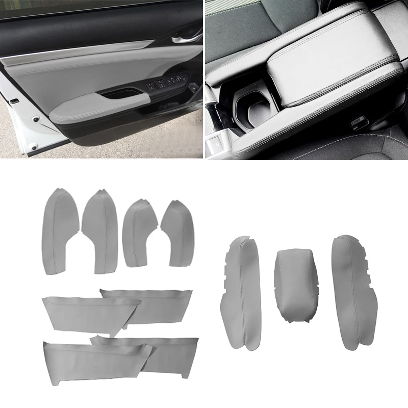 For Honda Civic 10th Gen 2016 2017 Car Door Handle Panel Armrest