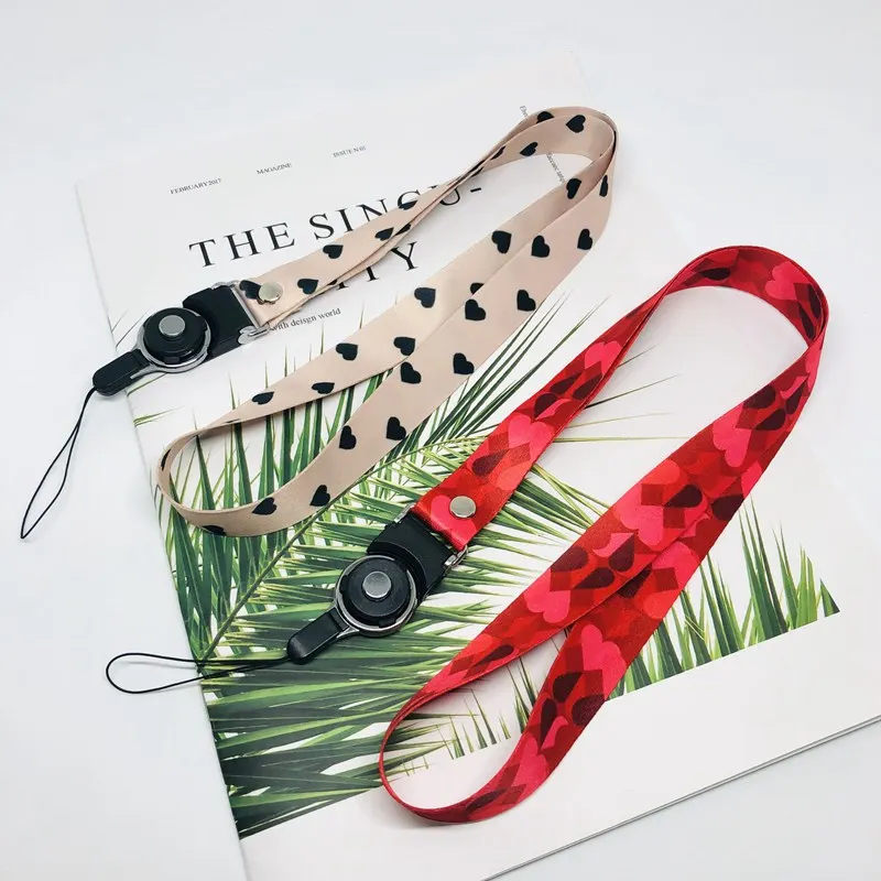 Phone Straps Luxury Classic Love camouflage mobile phone lanyard ID