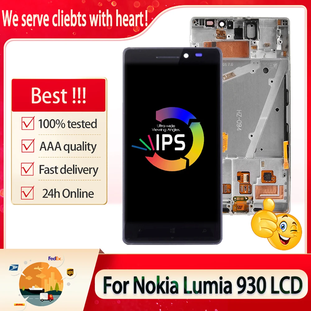5 0 &quotчехол с подставкой и отделениями для карт Nokia Lumia 930 ЖК-дисплей сенсорной