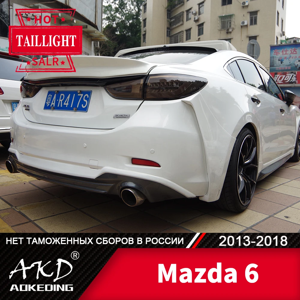 Tail Lamp For Car mazda 6 2013-2018 mazda6 LED Tail Lights Fog Lights Day Running Light DRL Tuning Cars Accessories