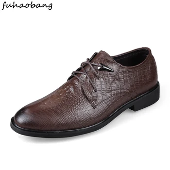 

Men Dress Shoes outdoor Designer Business Office Lace-Up Loafers Casual Driving Shoes Men's Flat Party genuine Leather Shoes