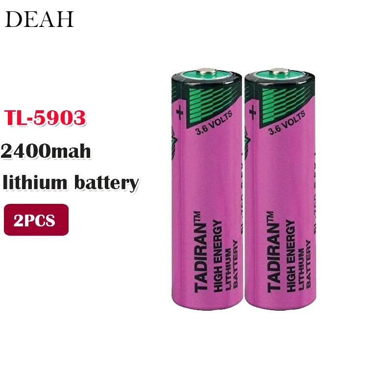 

2pcs TL-5903 ER14500 14505 3.6V 2400mAh AA PLC Lithium Battery 14500 TL5903T SL-360 for meter Security alert primary dry battery
