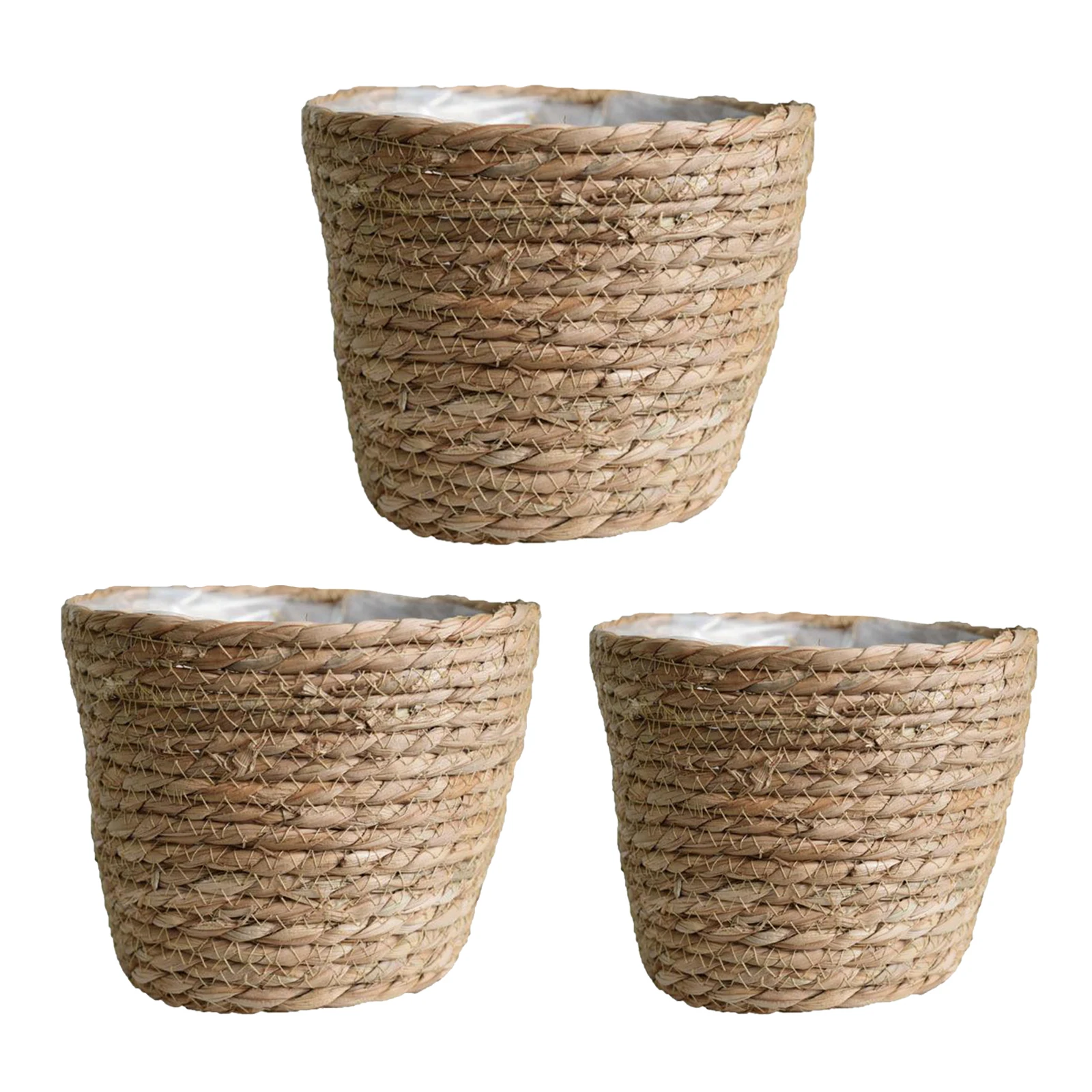 Rustic Handcrafted Woven Rattan Natural Seagrass Basket 18x15x13CM Small Rustic Handcrafted Woven Rattan Natural Seagrass Basket 18x15x13CM Small