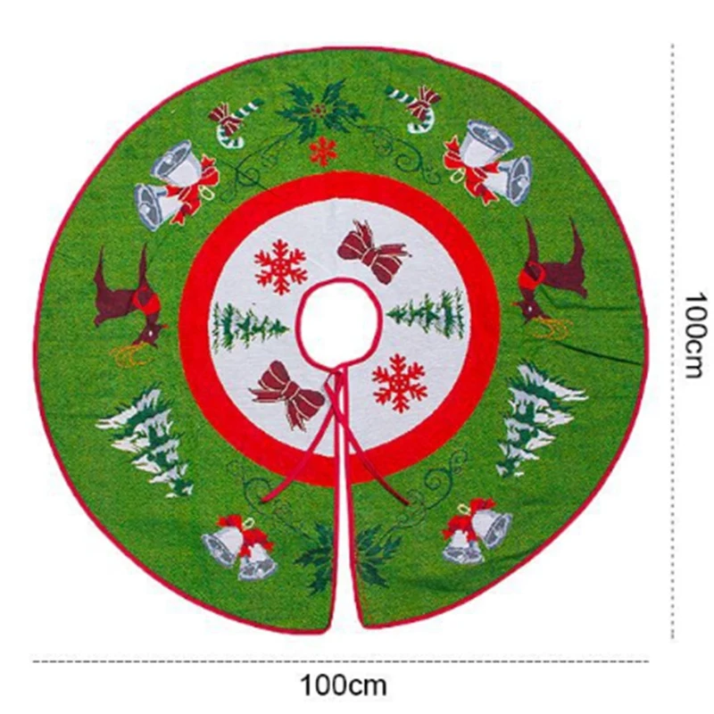 1Pcs Christmas Tree Skirts Decoration Carpet Merry Christmas Decorations for Home Market Xmas Tree Skirts New Year Decoration 40