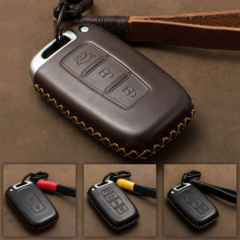 4 Buttons Remote Smart Key Cover Case Bag Shell Fit For Hyundai Sonata Rohens 