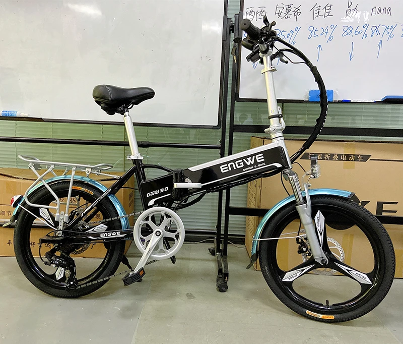 20 дюймов электрический велосипед алюминиевый складной электрический велосипед 400 Вт Мощный мотор 48V10A аккумулятор 32 км/ч горный e велосипед городской/Снежный велосипед