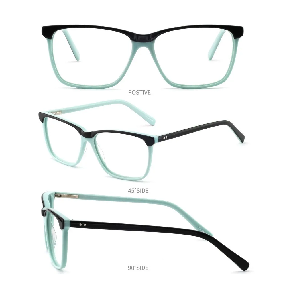 OCCI CHIARI  Fashion Big rim Eyeglasses 54cm For Women Spring Hinge Prescription Lens Medical Optical Glasses Frame W-ZOPPI
