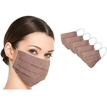 

5pcs Printing Cotton Breathable Multi-purpose Face Cover Mask Breathable Mask Cloth Face Mask Mouth Mask Washable Mouth Caps