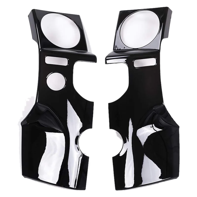 

2 Pcs for Land Rover Discovery 4 LR4 2010-2016 for LHD Accessories ABS Glossy Black Center Console AC Outlet Cover Trim Sticker