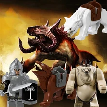 Хоббит Властелин колец Король волк боевой конь Урук-Хай мертвец Sodier подарки на день рождения строительные блоки игрушка из фильма фигурки Детские игрушки