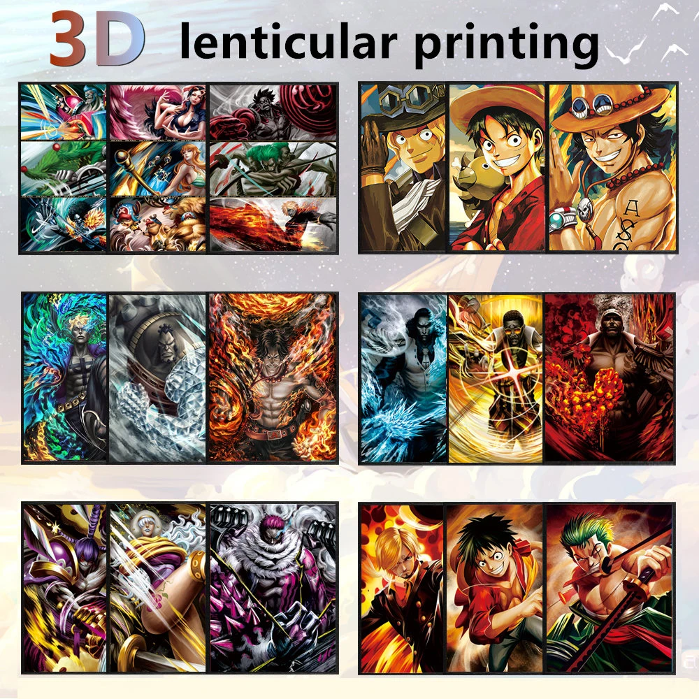 3d lenticular printing one piece anime poster 3d print wall stickers one piece 3d lenticular flip picture wall decor painting poster stickers aliexpress