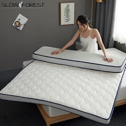 SlowForest colchón de látex grueso de 4cm, Tatami plegable acolchado, suave y transpirable, para cama de casa, Hotel, tamaño King Size