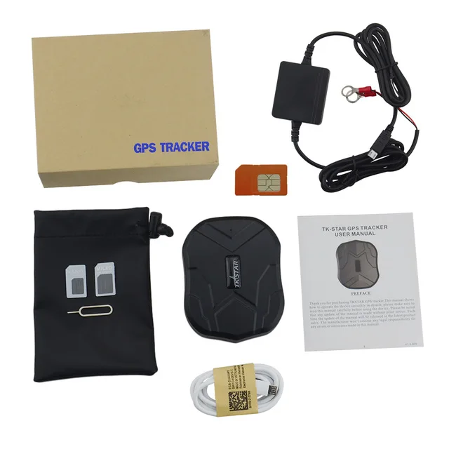 with free card 4 10000 мАч gps трекер для автомобиля TK905B Водонепроницаемый Автомобильный gps трекер Магнитный автомобиль localizador gps tkstar gps moto TK905B PK TK905 - Цвет: with free card 4