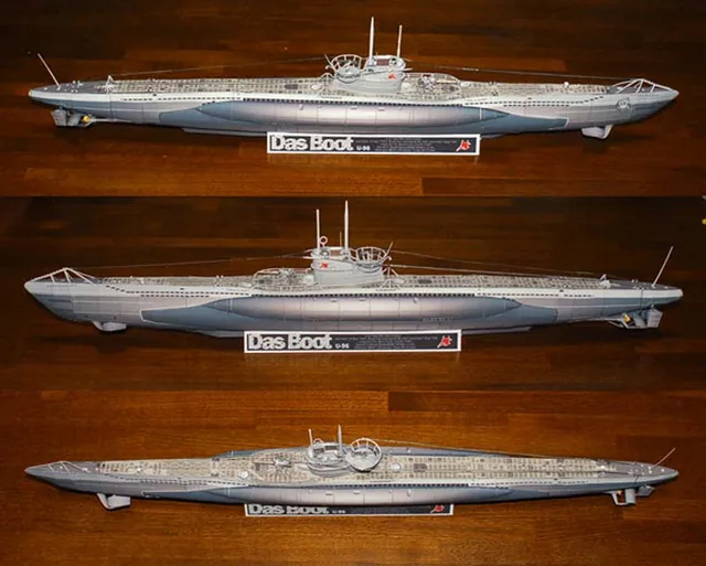 World War II German U Submarine  U-BOOT U96 3D Paper Model 2