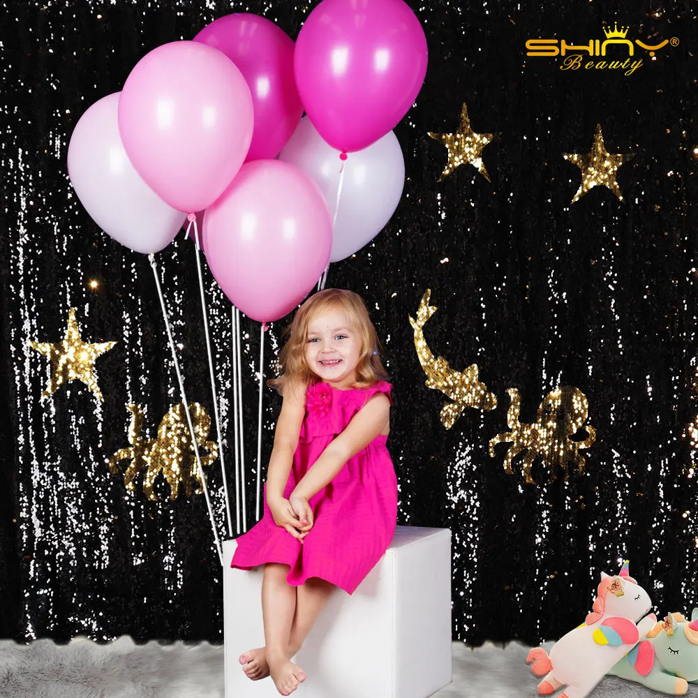 

Gold and Black Two-Toned Mermaid Fish Scale Design Backdrop 8ftx8ft Mermaid Wedding Sequin Backdrops Reversible Sparkly Curtain