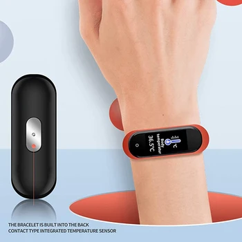 

Fitness Tracker Body Temperature Smart Bracelet Heart Rate Monitor Smart Watch Heart Rate Monitor Sport 2020 Men Women