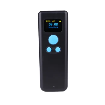 

Bluetooth handheld Barcode scanner 1D Laser good quality Portable small 2.4G Wired three modes with display USB Barcode Reader