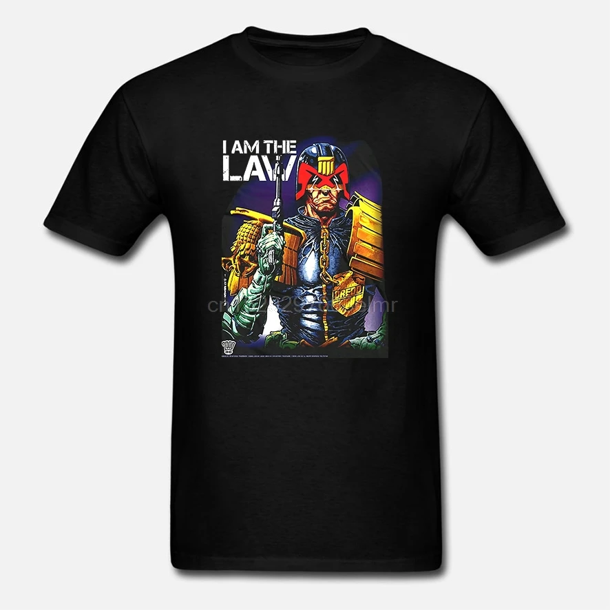 Футболка с надписью JUDGE DREDD-I Am The Law S-M-L-XL-2XL новая футболка |